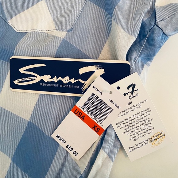 BNWT SEVEN7 Brand Button Up Shirt - Picture 4 of 9